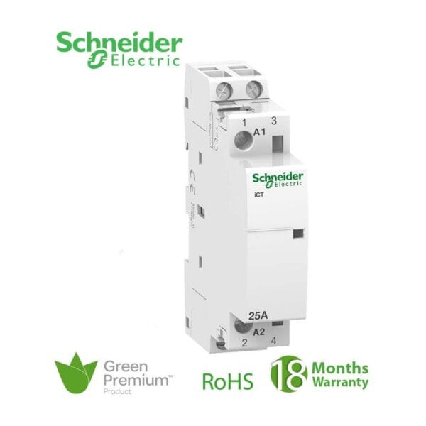 SCHNEIDER - Contactor 25A 2No 220/240 V AC 50Hz Ict, Supplier Part Number: A9C20632 Qatar