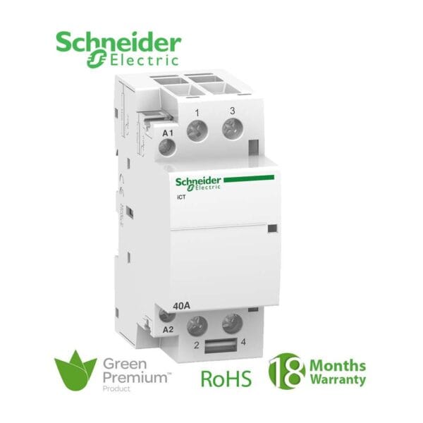 SCHNEIDER - Contactor 40A 2No 220/240 V AC 50Hz Ict, Supplier Part Number: A9C20842 Qatar