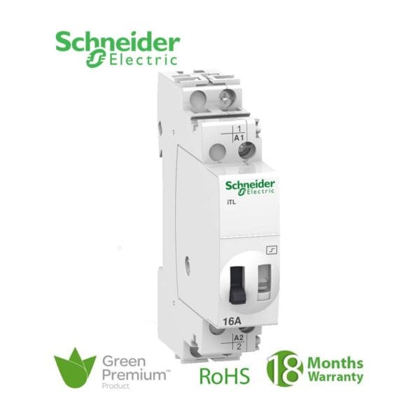 SCHNEIDER - Impulse Relay 16A 1No 24 V AC 50-60Hz 12V DC ITL, Supplier Part Number: A9C30111 Qatar