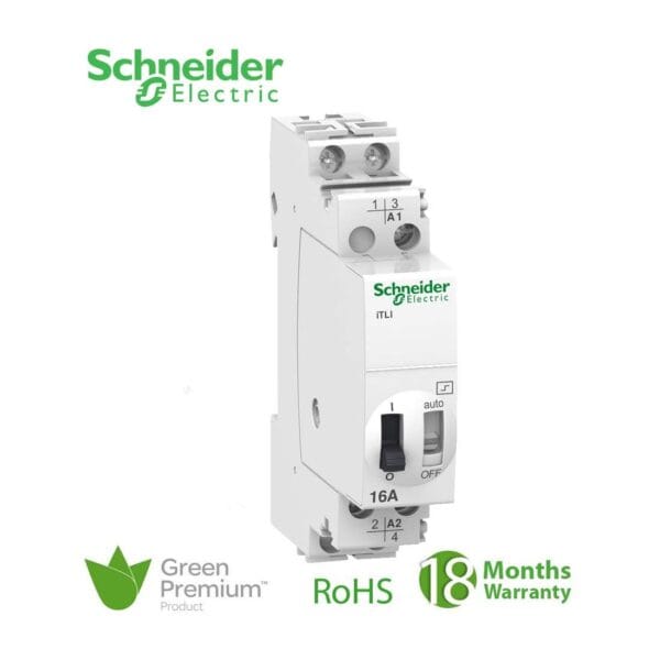SCHNEIDER - Impulse Relay 16A 1No 1Nc 24 V AC 50-60Hz 12V DC ITL, Supplier Part Number: A9C30115 Qatar