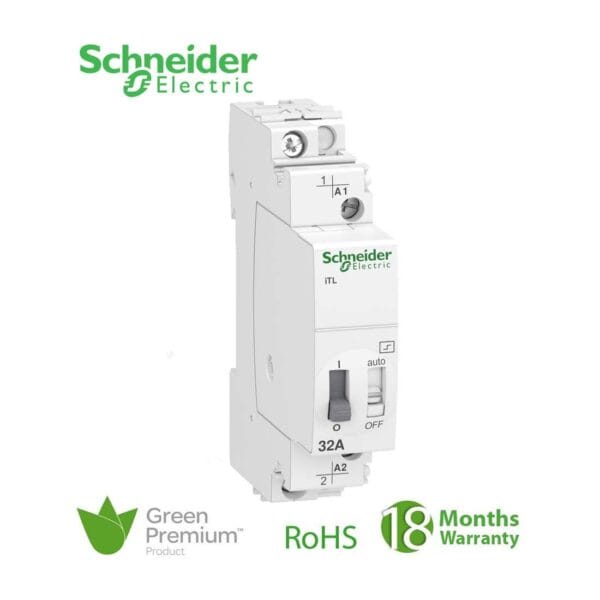 SCHNEIDER - Impulse Relay 32A 1No 230 V AC 50-60Hz 110V DC ITL, Supplier Part Number: A9C30831 Qatar