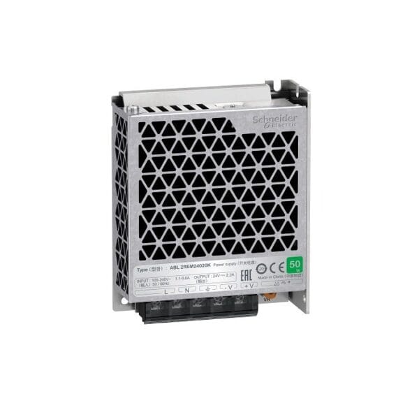 SCHNEIDER - Single Phase Power Supply, 100...240V input, 24V DC output, 53W, 2,2A... Supplier Part Number: ABL2REM24020K Qatar