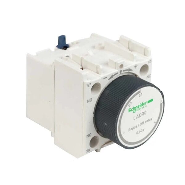 SCHNEIDER - Time Delay Auxiliary Contact Block, 1 No + 1 Nc Screw Clamp Terminals, Supplier Part Number: LADR0 Qatar