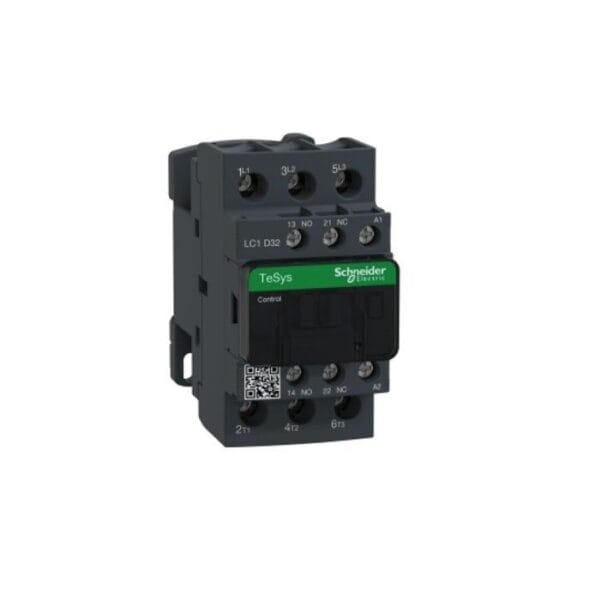 SCHNEIDER - Magnetic Contactor, 3P(3 No), AC-3, = 440 V 32 A, 48V AC Coil, Supplier Part Number: LC1D32E7 Qatar