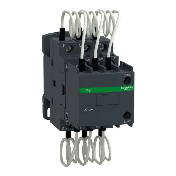 SCHNEIDER - Capacitor Contactor, TeSys D, 20 kVAR at 400 V/50 Hz, Coil 220 V AC 50/60 Hz, Qatar