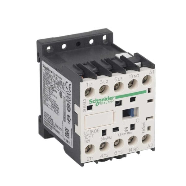 SCHNEIDER - Contactor-Mini 6A/Ac3 20A/Ac1 3P 110V, Supplier Part Number: LC1K0610F7 Qatar