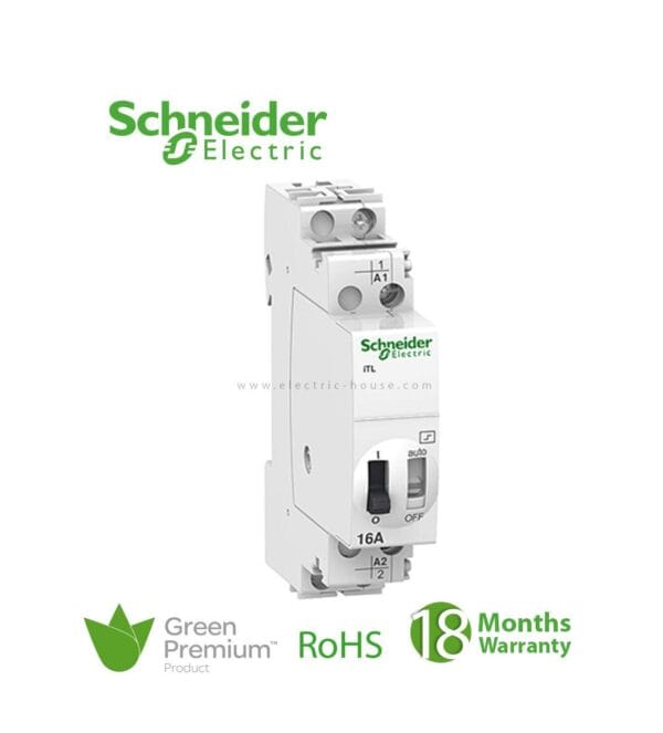 SCHNEIDER - Impulse Relay ITL, 1P, 1No, 16A, Coil 110 V DC, 230-240 V AC 50/60Hz, Supplier Part Number: A9C30811 Qatar