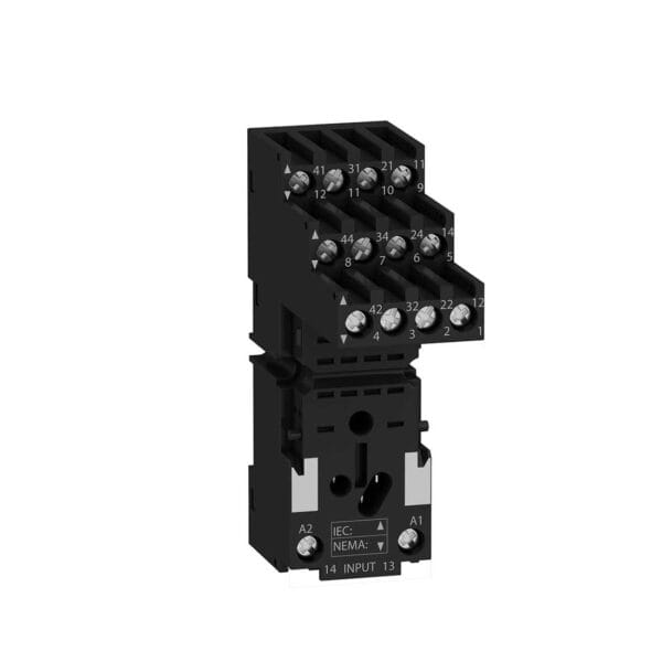 SCHNEIDER - Socket RXZ, Separate Contact, 10 A, < 250 V, Connector, For Relay RXM4, Supplier Part Number: RXZE2S114M Qatar