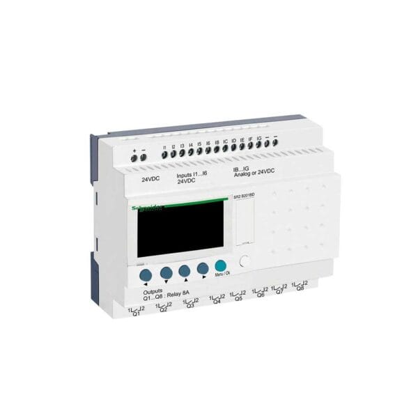 SCHNEIDER - Compact Smart Relay Zelio Logic, 20 I O, 24 V DC, Clock, Display, Supplier Part Number: SR2B201BD Qatar