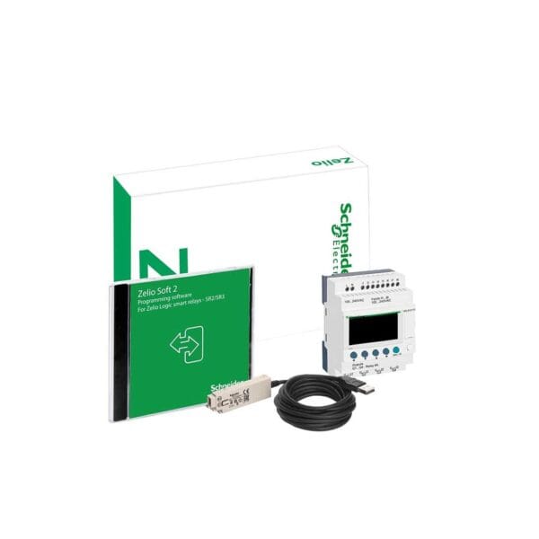 SCHNEIDER - Compact Smart Relay Zelio Logic, discovery Pack, 12 I O, 100-240V Ac, Supplier Part Number: SR2PACKFU Qatar
