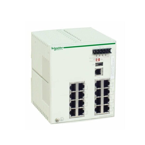 SCHNEIDER - Ethernet TCP/IPManaged Switch, Connexium, 16 Ports For Copper, Supplier Part Number: TCSESM163F23F0 Qatar