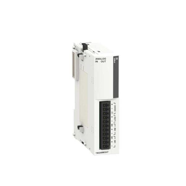SCHNEIDER - Analog Input/Output Module M238, 2 Inputs Voltage/Current High Level, 1 Output, Supplier Part Number: TM2AMM3HT Qatar