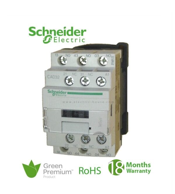 SCHNEIDER - Control Relay 10 A, 3No + 2Nc 220V AC Co, Tesys D, Supplier Part Number: CAD32M7 Qatar