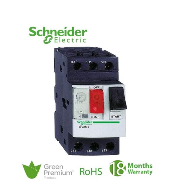 SCHNEIDER - Tesys GV2, Circuit Breaker, Thermal-Magnetic, 17-23 A, Screw Clamp Terminals, Supplier Part Number: GV2ME21 Qatar