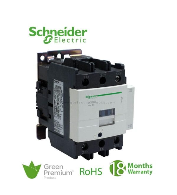 SCHNEIDER - Tesys D Contactor, 3P(3 No), AC-3, = 440 V 95 A, 220 V AC 50/60 Hz Coil, Supplier Part Number: LC1D95M7 Qatar