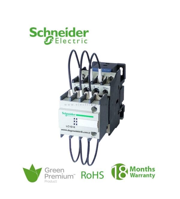 SCHNEIDER - Tesys Lc1D.K, Contactors For Capacitor Bank, 3P, 25 Kvar, Supplier Part Number: LC1DMK11M7 Qatar