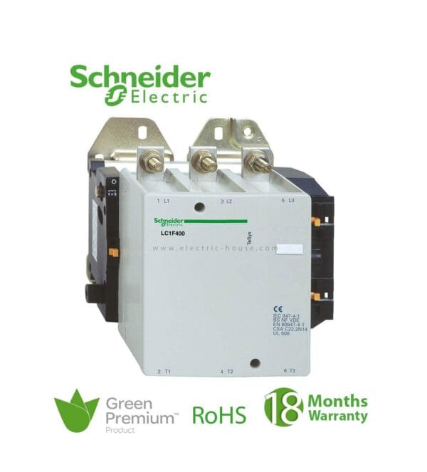 SCHNEIDER - Tesys F Contactor, 3P (3 No), AC-3, = 440 V 185 A, Coil 220 V Ac, Supplier Part Number: LC1F185M7 Qatar