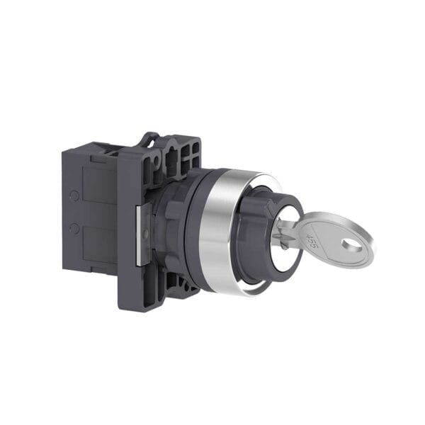 SCHNEIDER - Key Selector Switch, ?22, 2 Positions, Stay Put, 1No, Supplier Part Number: XA2EG21 Qatar