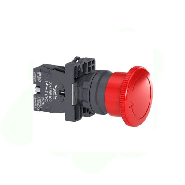 SCHNEIDER - Emergency Switching Off, Turn To Release Dia 40, Red, 1Nc, Supplier Part Number: XA2ES542 Qatar