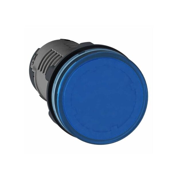 SCHNEIDER - Round Pilot Light ?22, Blue, Integral Led, 24 V AC/DC, Screw Clamp Terminals, Supplier Part Number: XA2EVB6LC Qatar