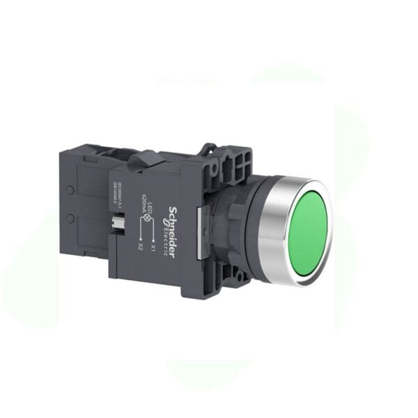 SCHNEIDER - IPB 220V AC 1No, Flush Green, Supplier Part Number: XA2EW33M1 Qatar