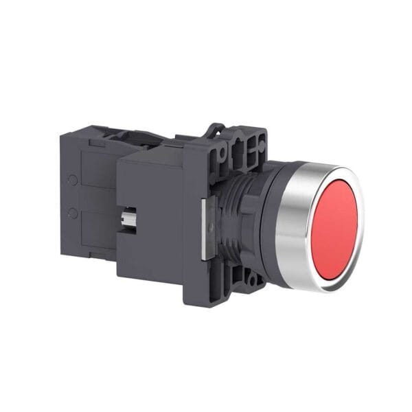 SCHNEIDER - Red Flush Complete Illum Push-Button, ?22, Flush, 24V AC/DC, 1No, Supplier Part Number: XA2EW34B1 Qatar