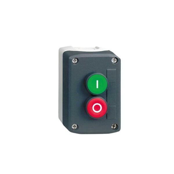 SCHNEIDER - Dark Grey Station, Green Flush/Red Flush Pushbuttons ?22 Spring Return, Supplier Part Number: XALD213 Qatar