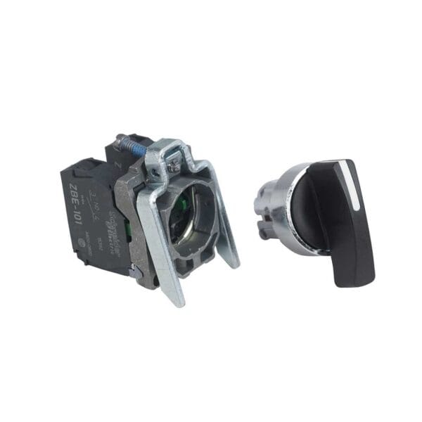 SCHNEIDER - Black Selector Switch ?22 3-Position Spring Return 2No 600V, Supplier Part Number: XB4BJ53 Qatar