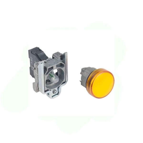 SCHNEIDER - Pilot Light Integral Led, 24V AC/DC, Yellow, Supplier Part Number: XB4BVB5 Qatar