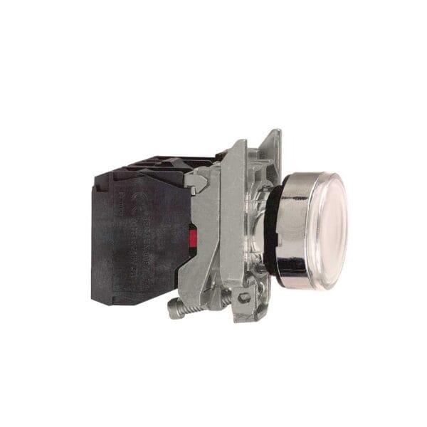 SCHNEIDER - White Flush Complete Illum Pushbutton ?22 Spring Return 1No + 1Nc 250V, Supplier Part Number: XB4BW3165 Qatar