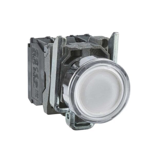 SCHNEIDER - White Flush Complete Illum Pushbutton ?22 Spring Return 1No + 1Nc 24V, Supplier Part Number: XB4BW31B5 Qatar