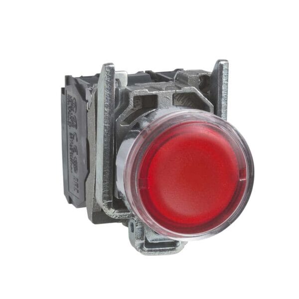 SCHNEIDER - Red Flush Complete Illum Pushbutton ?22 Spring Return 1No + 1Nc 250V, Supplier Part Number: XB4BW3465 Qatar