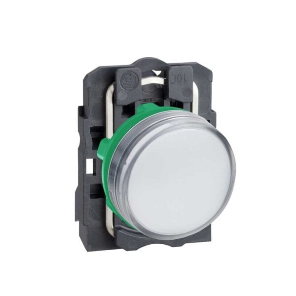 SCHNEIDER - White Complete Pilot Light ?22 Plain Lens With Integral Led 230-240V, Supplier Part Number: XB5AVM1 Qatar
