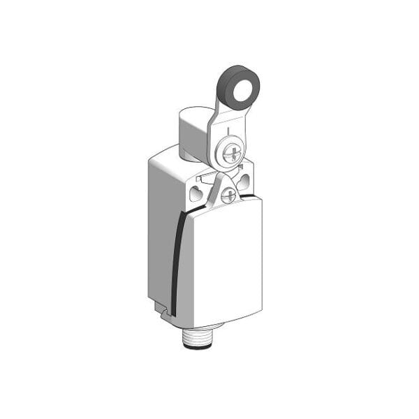 Schneider - Limit switch, Limit switches XC Standard, XCKD, thermoplastic roller lever, 1NC+1 NO, snap, M12, Supplier Part Number: XCKD2118M12 Qatar