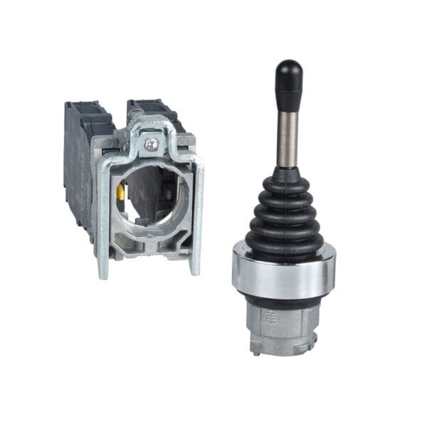 Schneider - Joystick controller, Harmony XB4, plastic, 22mm, 4 directions, spring return, 1NO, Supplier Part Number: XD4PA24 Qatar