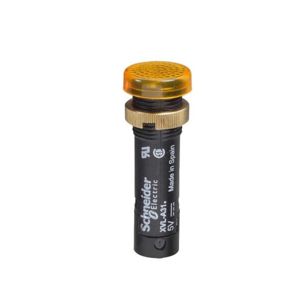 SCHNEIDER - Pilot Light ?12, IP40/Ip65, Yellow, Covered Led Included, 24V, Lugs, Supplier Part Number: XVLA335 Qatar