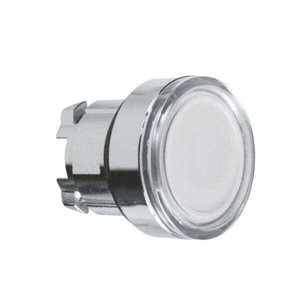 SCHNEIDER - White Flush Illuminated Pushbutton Head ?22 Spring Return For Integral Led, Supplier Part Number: ZB4BW313 Qatar