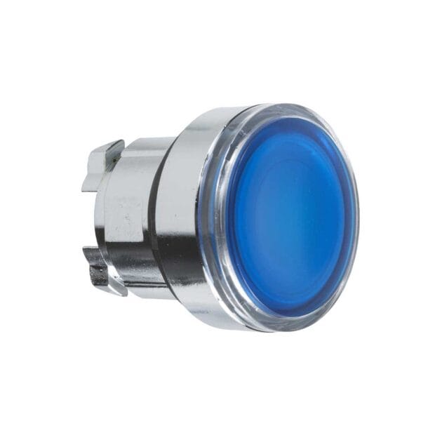 SCHNEIDER - Blue Flush Illuminated Pushbutton Head ?22 Spring Return For Integral Led, Supplier Part Number: ZB4BW363 Qatar