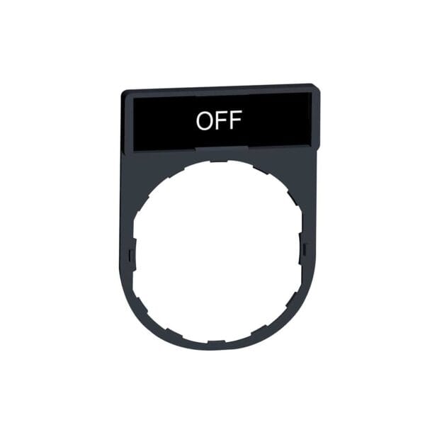 SCHNEIDER - Legend Holder 30 x 40mm With Legend 8 x 27mm With Marking Off, Supplier Part Number: ZBY2312 Qatar