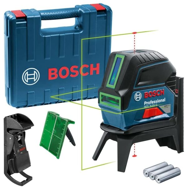 BOSCH | Professional Combi Laser Wall bracket with Carrying Case Blue | GCL 2-15 + RM1 + Carry Case Qatar