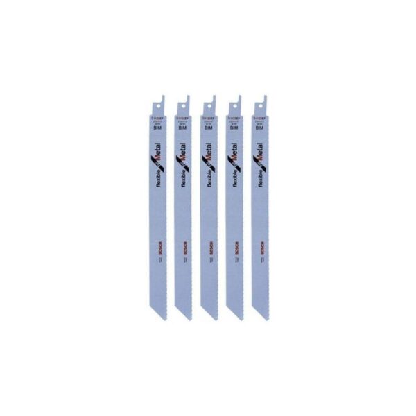 BOSCH | Professional Reciprocating Saw Blade Flexible For Metal 225 mm (5 Pcs) | S 1122 EF Qatar