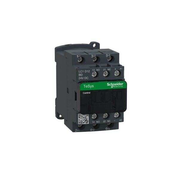 SCHNEIDER - Contactor, TeSys Deca, 3P(3NO), AC-3/AC-3e, <=440V, 32A, 24V DC Coil, Supplier Part Number: LC1D32BD Qatar